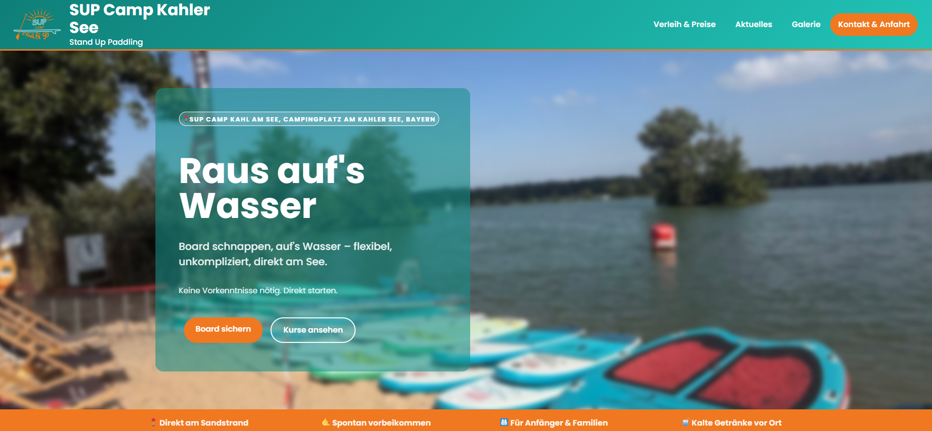 Startseite von SUP Camp Kahl